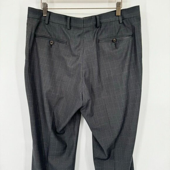 Ralph Ralph Lauren Men's Trouser Dress Pants Plaid Gray cuffed size 36 x 30 - Picture 11 of 12